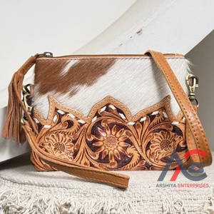 กระเป๋าคลัทช์ใบเล็กใบเล็กหนังวัวแท้มีพู่ห้อยเป็นเครื่องมือดีไซน์หรูหราสำหรับ2025 - Product Image 1