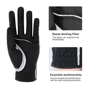 Direct Factory's New Arrival Golf Gloves Slim Fit Genuine Leather Sports Gear Customizable Logo Design <b>Hand</b> <b>Grips</b> Durable - Product Image 3
