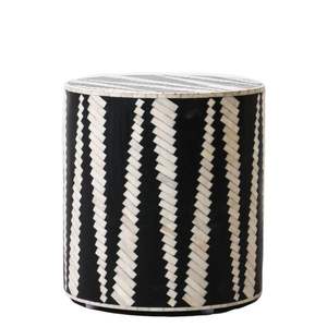 Mesa Auxiliar de Estilo Tradicional con Incrustaciones de Hueso, Elaborada con Precisión Artística para Temas de Decoración Interior Elegantes - Product Image 6