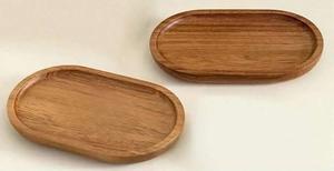 Durable Handmade Oval Wooden <b>Tray</b> with Side Handles for Multipurpose Serving Tea Coffee <b>Food</b> and Snacks - Product Image 4