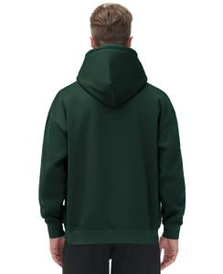 Sudadera con capucha de mezcla de algodón de gran tamaño para hombre, manga larga con bolsillo delantero, para capas de temporada de invierno - Product Image 4