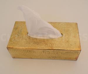 กล่องกระดาษทิชชู่ทองเหลืองสีทองที่มีผิวเรียบสำหรับให้เป็นของขวัญและตกแต่งในราคาขายส่งจากอินเดีย - Product Image 1