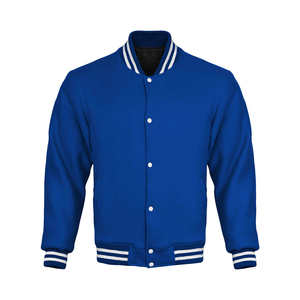 100% Cotton Fleece Varsity <b>Jackets</b> Warm for Winter with 100% Embroidery - Product Image 5