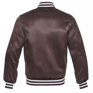 Blouson Bomber Homme Personnalisé Double Face en Satin Style Baseball avec Broderie sur Toile, Coupe-Vent, Imperméable et Design Coloré Élégant - Product Image 5