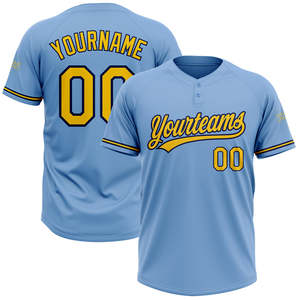 Venta al por mayor Premium personalizado OEM camisetas de béisbol de alta calidad 100% poliéster nuevo estilo hombre uniforme con diseño cosido - Product Image 1