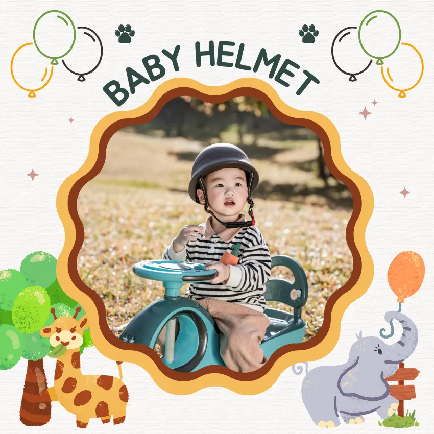 Capacete de segurança para bebês multicolorido - Moldura integrada personalizada para crianças equilíbrio capacete de bicicleta para carro