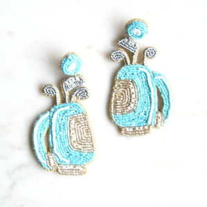 Pendientes bordados con cuentas de semillas de regalo, pendientes bordados con cuentas, pendientes bordados hechos a mano, personalizados - Product Image 2