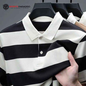 Chemise décontractée d'été pour homme, motif rayé ananas, broderie en relief, poche en satin, manches courtes, col rabattu, SPORTS - Product Image 1