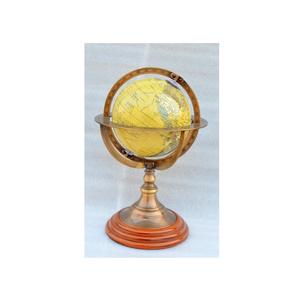 Globo náutico de latón ornamental armilar con anillos giratorios y marcas Oceánicas para compradores de regalos temáticos - Product Image 4