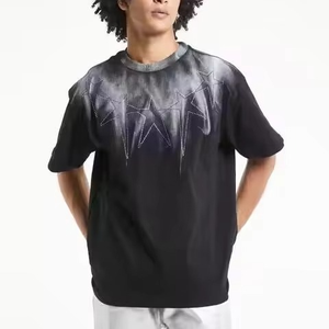 Camisetas con estampado de alta calidad para hombre, nueva camiseta personalizada para hombre, ropa de calle de alta calidad en blanco, 100% algodón, ajuste holgado, Crew Fitness - Product Image 1