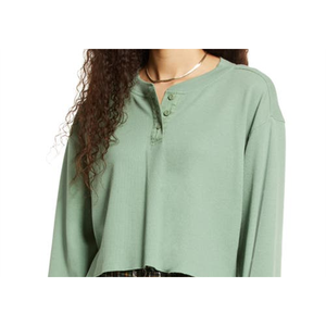 Maglia Termica Henley BP in Misto Cotone Verde Hedge, Taglia Large, per la Stagione Invernale - Product Image 2