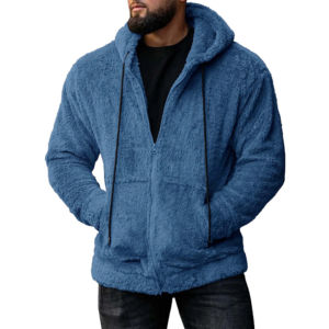 Plus Size Quick Dry Breathable <b>Men</b> <b>Sherpa</b> <b>Fleece</b> Hoodies / Streetwear <b>Men's</b> Heavyweight Slim Fit <b>Sherpa</b> Hoodies - Product Image 6