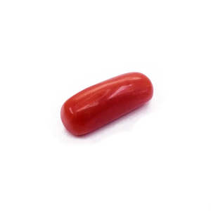 Natural Japanese Coral <b>Beads</b> 8.15 Ratti <b>Red</b> Colour Versatile Loose <b>Beads</b> for Jewelry Making Comprising Bone Sea Shell Shell - Product Image 2