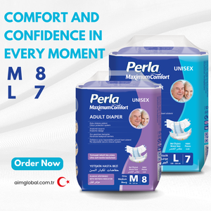 Pañales para Adultos PERLA, 30 Unidades/Paquete, Tela No Tejida, Superficie Seca, Protección Contra Fugas, Unisex, Hechos en Turquía, Spa Japón - Product Image 3