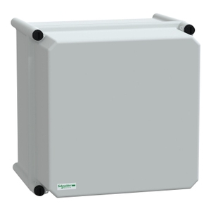 Per SCHNEIDER ELECTRIC NSYPLSC2727AG Scatola PLS 27x27x23cm Contenitori per Elettronica e Strumentazione con Posteriore in Poliestere PC Opaco IP66 - Product Image 1