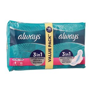 Always Ultra Thin Long, 16 Toallas, Paquete Económico - Product Image 1