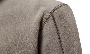 Sudadera con Capucha de Forro Polar Cálido para Hombre, Personalizada, con Cierre de Cremallera de Cuarto o Medio, Cuello Alto Estampado, Sudadera con Capucha Extra Grande - Product Image 6