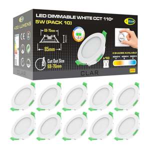 Downlight Empotrable Regulable CCT Blanco de 5W, 68-78mm con Cobertura del 110% - Product Image 1