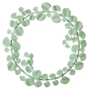 Couronnes pour mur chanter crème fleur Design rond métal couronne hôtel porte décor métal couronne cintre en haute vente pas cher prix - Product Image 5