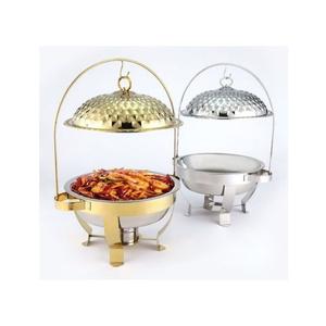 Ensemble de chauffe-plats rectangulaire pleine grandeur avec cadre pliable pour servir facilement lors de grands rassemblements et événements - Product Image 4