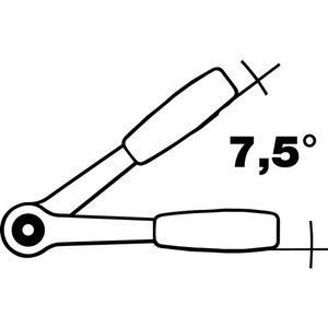 Clé à cliquet GEDORE 1993 Z-94 1/2'' à 48 dents, longueur 270 mm, avec embout carré réversible, outils d'atelier - Product Image 4