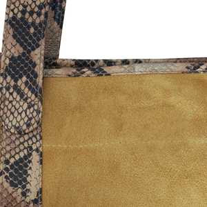 Bolso de mano de cuero de gamuza auténtica de estilo vintage, serpiente de pitón texturizada, borla de cuero genuino, fabricación de proveedores indios superiores - Product Image 4