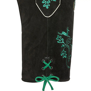 Auténtico alemán Oktoberfest Trachten bávaro tradicional Lederhosen nuevo diseño pantalones cortos de cuero de cabra marrón para hombres de talla grande - Product Image 5
