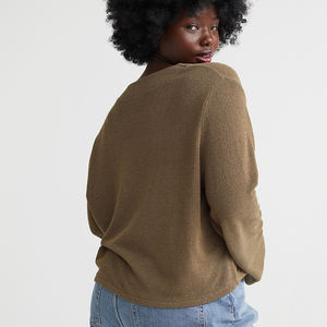 Sweatshirts à col rond sur mesure avec votre propre logo pour femmes vente en gros - Product Image 3