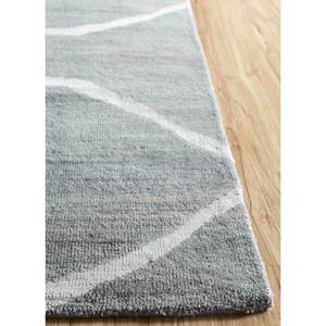 Alfombra de Lana y Seda de Bambú Anudada a Mano, Color Gris Clan y Negro, 10 mm de Grosor, Rectangular, con Patrón para Pasillo, Sala de Estar, Dormitorio para Adolescentes - Product Image 4