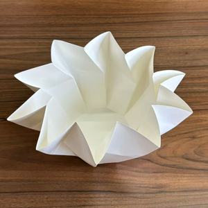 Fiambrera desechable <span class=keywords><strong>de</strong></span> <span class=keywords><strong>papel</strong></span> <span class=keywords><strong>de</strong></span> loto Hamburguesa Pollo frito Take Away Kraft Cyclone White Paper Takeaway Box Lotus Origami Box - Product Image 4