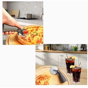 Set di 2 Rotelle Tagliapizza in Acciaio Inossidabile con Manico Ergonomico in Plastica e Lama Affilata da 6,35 cm - Product Image 5