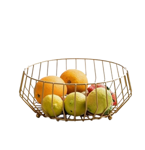 Handmade Aluminum <b>Wire</b> Storage <b>Basket</b> Latest Design with Iron Fruits and Vegetables Metal Fruit <b>Baskets</b> - Product Image 1