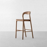 Chaise de bar moderne de luxe en bois massif, mobilier personnalisé pour restaurant, bar à domicile, hôtel, centre commercial, école, salle de sport, chambre, ferme, atelier