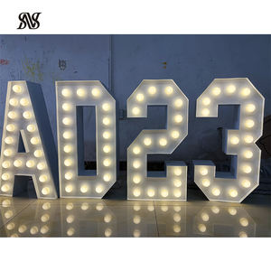 생일 장식을 위한 선택 윤곽 편지 3ft/4ft/5ft 선택 윤곽 번호 기호 0-9 선택 윤곽 빛 번호 선택 윤곽 번호 4ft - Product Image 6