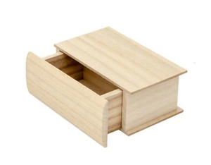 Caja de madera de almacenamiento en forma de libro organizador de joyas moderno personalizado al por mayor para el hogar Cocina Oficina organización de almacenamiento 2025 - Product Image 2