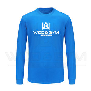 เสื้อออกกำลังกายรัดรูปสำหรับผู้ชายเสื้อยืดออกกำลังกายผ้าโพลีเอสเตอร์100% - Product Image 2