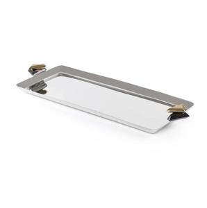 Plateau de service de qualité supérieure pour le thé, le café, le petit-déjeuner et autres plats, finition brillante, vaisselle de traiteur, plateau de service pour le petit-déjeuner et le café - Product Image 2