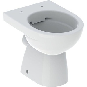 Geberit RENOVA Blanc WC à poser au sol à chasse profonde, design semi-enclos sans bride, Articles de salle de bain et sanitaires - Product Image 1