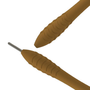Empuñadura de silicona resistente y reutilizable para espejo dental, ligera, color ocre, tono tierra, mango para instrumentos dentales - Product Image 4