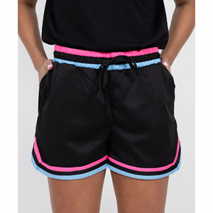 Pantalones cortos de baloncesto de verano para hombre, 100% poliéster, malla atlética de doble capa, Color sólido, cierre de cintura elástica, no tejido - Product Image 2