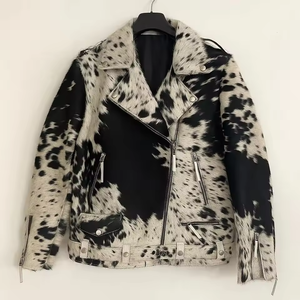 แจ็คเก็ตบอมเบอร์หนังแกะผู้ชาย ออกแบบ OEM ตามสั่ง กระเป๋าซิป กันน้ำ เป็นมิตรกับสิ่งแวดล้อม สไตล์วินเทจ โลโก้ด้านหน้า สำหรับฤดูหนาว - Product Image 5