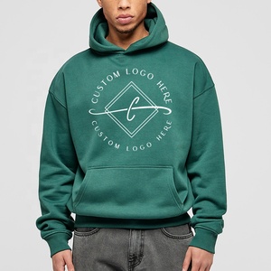 Fabricantes de ropa Sudadera con capucha personalizada de alta calidad 360 GSM peso pesado polar algodón boxy streetwear sudaderas con capucha de gran tamaño - Product Image 3