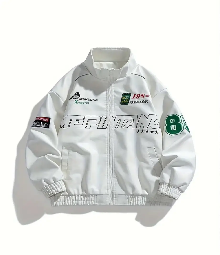 卸売新品2024メンズ服レザージャケットカスタムバーシティジャケットオートバイnascarf1レーシングジャケット