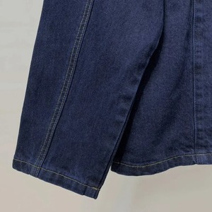 Chaqueta Bomber Vintage con cuentas para mujer, Chaquetas vaqueras bordadas de otoño, abrigo azul, prendas de vestir exteriores con cuello vuelto, chaqueta vaquera lavada - Product Image 3