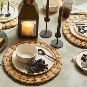 Vente en gros de nouveaux napperons/sous-verres en jacinthe d'eau écologiques Design tressé classique Taille personnalisée Maison Cuisine Bar Table Dîner - Product Image 4