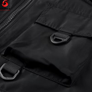 Veste cargo d'hiver pour homme de qualité supérieure avec col montant double couche, fermeture éclair, séchage rapide et design écologique - Product Image 4