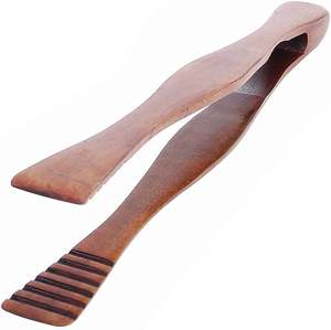 Pince à salade en bois écologique en gros pinces à gâteau sushi pinces à pain pour la maison ustensiles de cuisine - Product Image 5