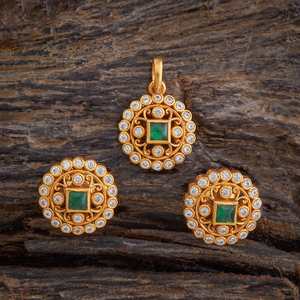 Pendientes Colgantes de Plata con Diseño de Templo para Bodas - 178099 - Product Image 1