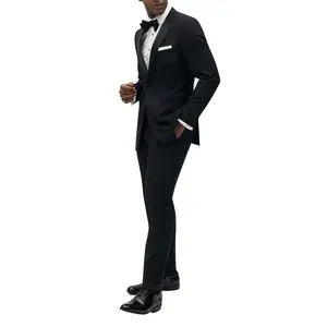 Индивидуальный Пошив костюмы смокинг из 3 предметов в стиле Модный качественный классический мужской смокинг костюм для продажи