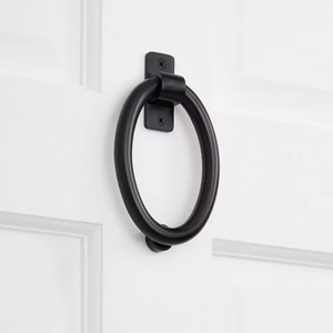 Aldaba de puerta de latón de forma y diseño únicos, elegante acabado con revestimiento negro para puertas de casa, Decoración elegante, aldaba de puerta - Product Image 6